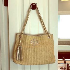 Tory Burch Thea Straw Tote